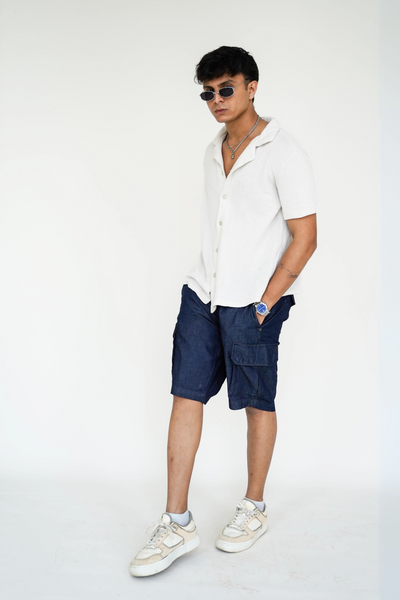 Carim Chambray Cargo Shorts