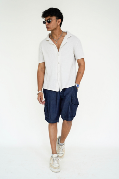 Carim Chambray Cargo Shorts