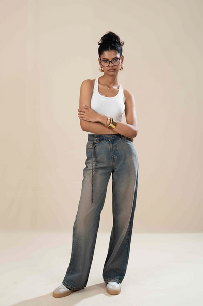 Dira Double Belt Wide Leg