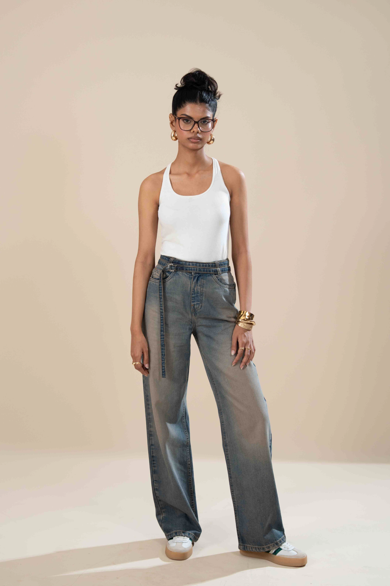 Dira Double Belt Wide Leg