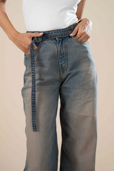 Dira Double Belt Wide Leg