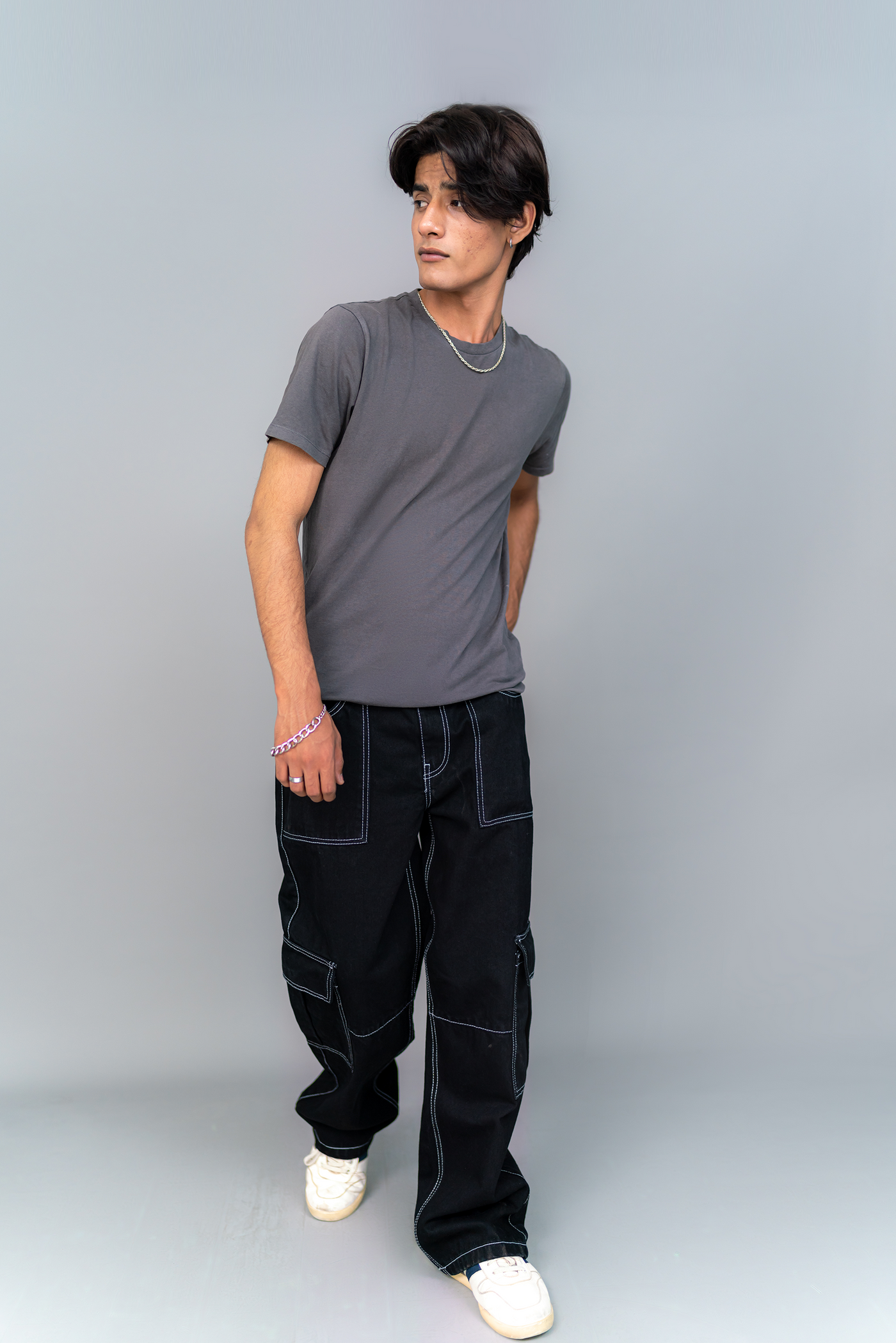 Slim Fit Kohls Cargo Joggers Kohl Contrast Black Cargo Men