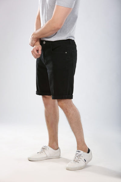 Saif Black Shorts