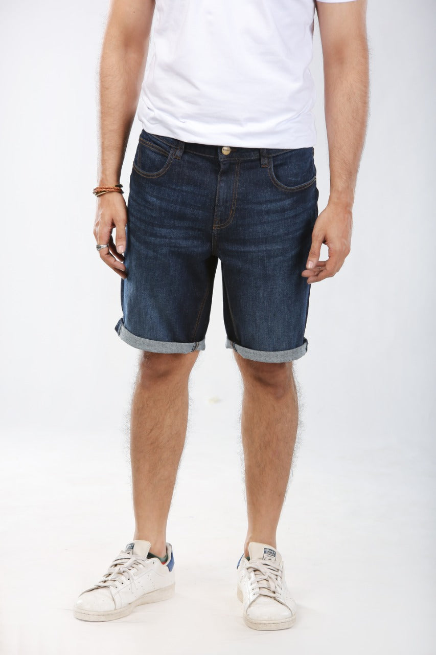 Shezr Dark-Wash Shorts